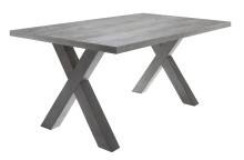 Esstisch >Big System< in graphit / beton - 160x75x90cm (BxHxT)