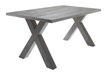 Esstisch >Big System< in graphit / beton - 140x75x90cm (BxHxT)