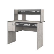 Jugendzimmer-Set >Fabric 12< in Esche Grau Loft mit Dekoprint