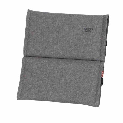 Hockerauflage >Stella< in silber, 100% Polypropylen - 48x6x48cm (BxHxT)