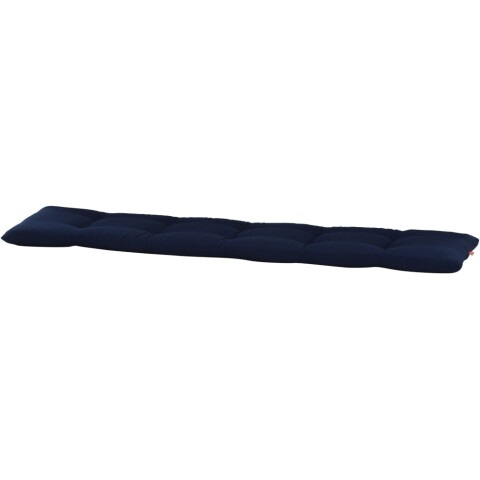 Bankauflage >Tessin< in blau, 60% Baumwolle/40% Polyester - 150x6x38cm (BxHxT)