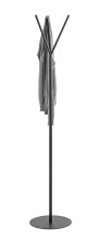 Garderobenständer >47599< in schwarz, Metall - 173x35cm (HxD)