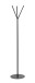 Garderobenständer >47599< in schwarz, Metall - 173x35cm (HxD)