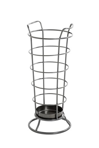 Schirmständer >47840< in anthrazit, Metall - 65x27cm (HxD)