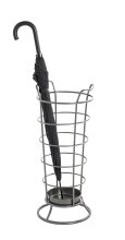 Schirmständer >47840< in anthrazit, Metall - 65x27cm (HxD)