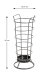 Schirmständer >47840< in anthrazit, Metall - 65x27cm (HxD)