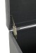Sitztruhe >52126< in anthrazit, MDF, Textilgewebe - 58x42x39cm (BxHxT)