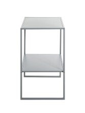 Beistelltisch >52152< in grau, Metall - 45x60x35cm (BxHxT)