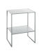 Beistelltisch >52152< in grau, Metall - 45x60x35cm (BxHxT)
