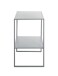 Beistelltisch >52152< in grau, Metall - 45x60x35cm (BxHxT)
