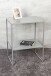 Beistelltisch >52152< in grau, Metall - 45x60x35cm (BxHxT)