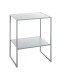 Beistelltisch >52152< in grau, Metall - 45x60x35cm (BxHxT)