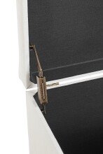 Sitztruhe >52324< in weiß - 58x42x39cm (BxHxT)