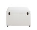 Sitztruhe >52324< in weiß - 58x42x39cm (BxHxT)