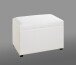Sitztruhe >52324< in weiß - 58x42x39cm (BxHxT)