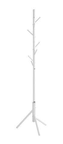 Garderobenständer >52326< in weiß, Metall - 173x48cm (HxD)