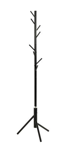Garderobenständer >52526< in schwarz, Metall - 173x48cm (HxD)