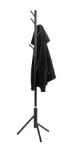 Garderobenständer >52526< in schwarz, Metall - 173x48cm (HxD)