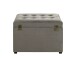 Sitztruhe >52827< in anthrazit, MDF, Textilgewebe - 58x42x39cm (BxHxT)