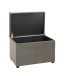 Sitztruhe >52827< in anthrazit, MDF, Textilgewebe - 58x42x39cm (BxHxT)