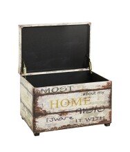 Sitztruhe >52922< in Motiv - 58x42x39cm (BxHxT)