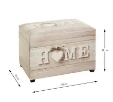 Sitztruhe >52923< in Motiv - 58x42x39cm (BxHxT)