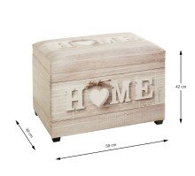 Sitztruhe >52923< in Motiv - 58x42x39cm (BxHxT)