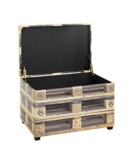 Sitztruhe >52925< in Motiv - 58x42x39cm (BxHxT)