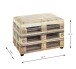 Sitztruhe >52925< in Motiv - 58x42x39cm (BxHxT)