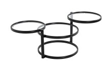 Couchtisch >64030< in schwarz, Metall,...