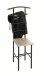 Herrendiener >81550< in eiche San Remo, schwarz, MDF, Metall - 46x109x46 (BxHxT)