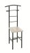 Herrendiener >81550< in eiche San Remo, schwarz, MDF, Metall - 46x109x46 (BxHxT)