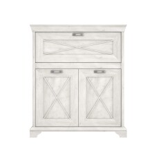 Kommode >Kashmir < in weiß,beige - 123x143,3x48,2cm (BxHxT)