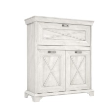 Kommode >Kashmir < in weiß,beige - 123x143,3x48,2cm (BxHxT)
