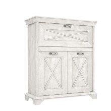 Kommode >Kashmir < in weiß,beige - 123x143,3x48,2cm (BxHxT)
