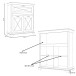 Kommode >Kashmir < in weiß,beige - 123x143,3x48,2cm (BxHxT)