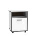 Rollcontainer >KEFLAVIK< in weiß, anthrazit - 49,8x64,6x52,2cm (BxHxT)