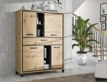 Highboard >Trondheim < in Klarglas -...
