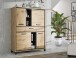 Highboard >Trondheim < in Klarglas - 120,4x161x41,5cm (BxHxT)