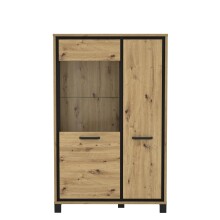 Highboard >Trondheim < in Klarglas - 101,4x161x41,5cm (BxHxT)