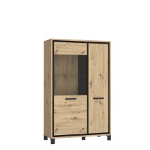 Highboard >Trondheim < in Klarglas - 101,4x161x41,5cm (BxHxT)