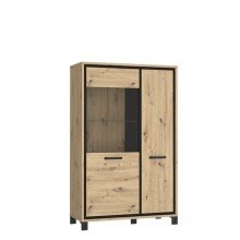 Highboard >Trondheim < in Klarglas - 101,4x161x41,5cm (BxHxT)