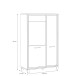 Highboard >Trondheim < in Klarglas - 101,4x161x41,5cm (BxHxT)