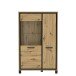 Highboard >Trondheim < in Klarglas - 101,4x161x41,5cm (BxHxT)
