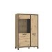 Highboard >Trondheim < in Klarglas - 101,4x161x41,5cm (BxHxT)