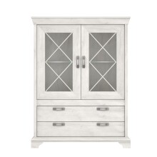 Vitrine >Kashmir < in Klarglas - 123x162,3x48,2cm (BxHxT)