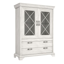 Vitrine >Kashmir < in Klarglas - 123x162,3x48,2cm (BxHxT)