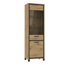 Vitrine >Trondheim< in Klarglas - 64,4x209x41,5cm (BxHxT)