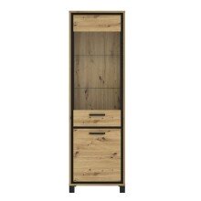 Vitrine >Trondheim< in Klarglas - 64,4x209x41,5cm (BxHxT)