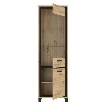 Vitrine >Trondheim< in Klarglas - 64,4x209x41,5cm (BxHxT)